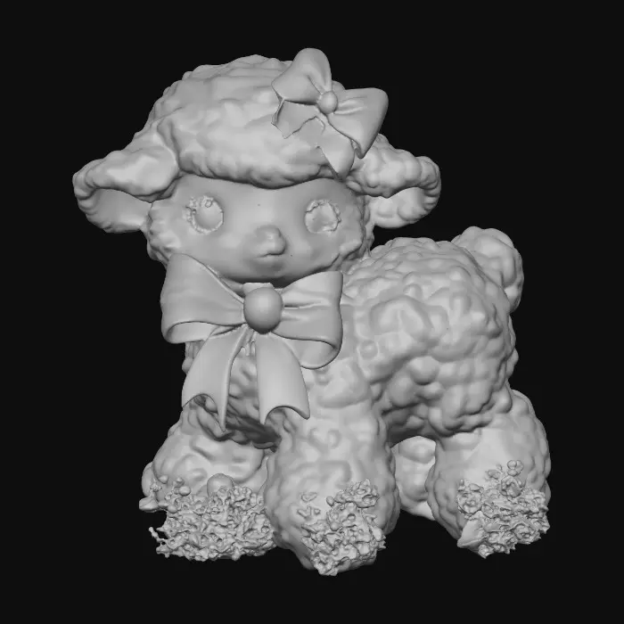 3D model for Pink Bow Lamb