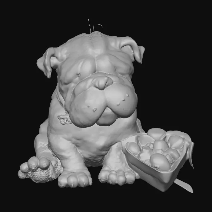 3D model for Bulldog Valentine