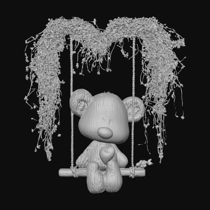 3D model for Love Bear Swing