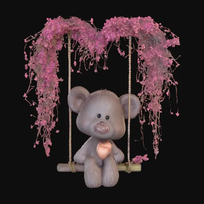 3D model for Love Bear Swing