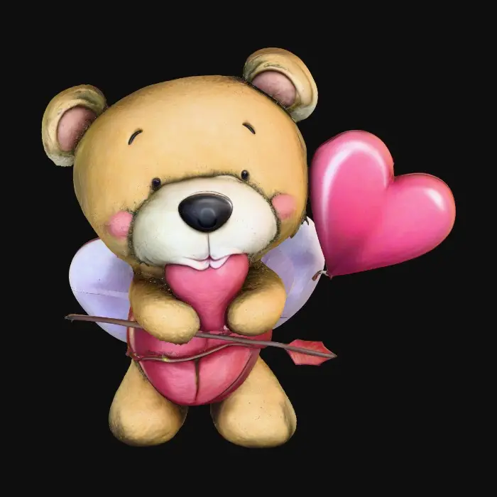 3D model for Valentine Bear
