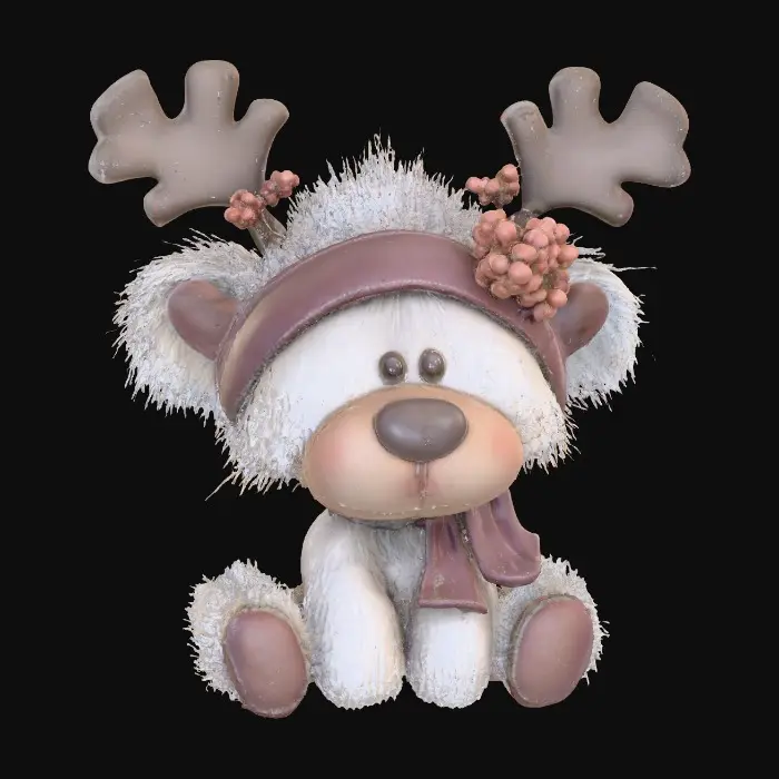 3D model for Winter Moose Bear