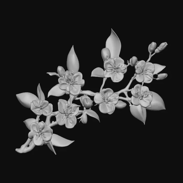 3D model for Cherry Blossom Branch