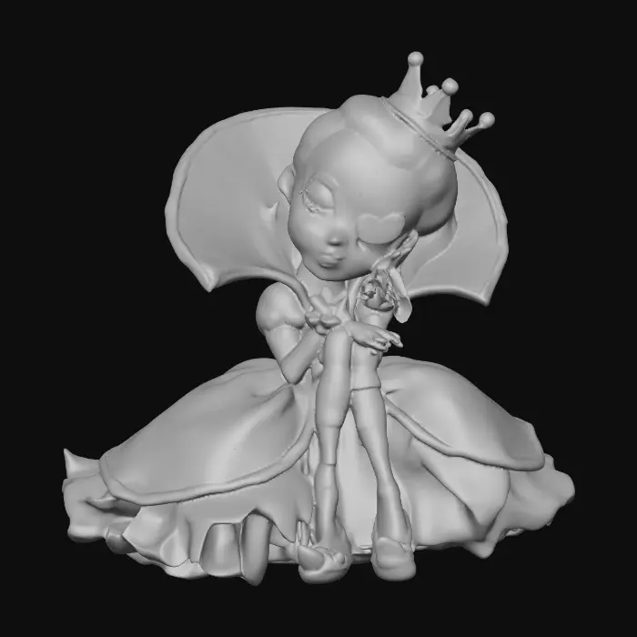 3D model for Queen of Hearts Doll