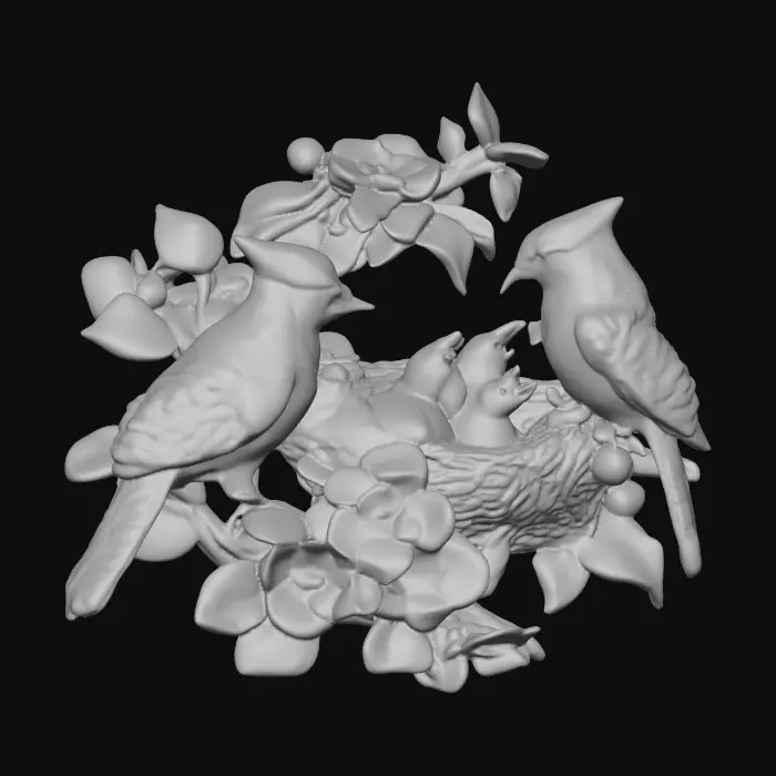 3D model for Bluejay Family Nest