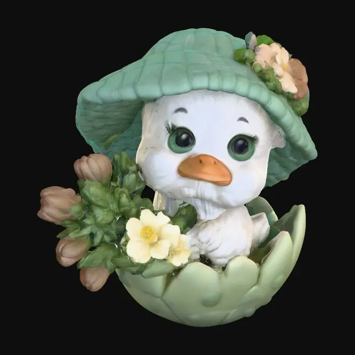 3D model for Duckling's Floral Hat