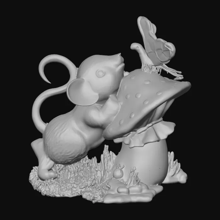 3D model for Mouse and Mushroom Magic