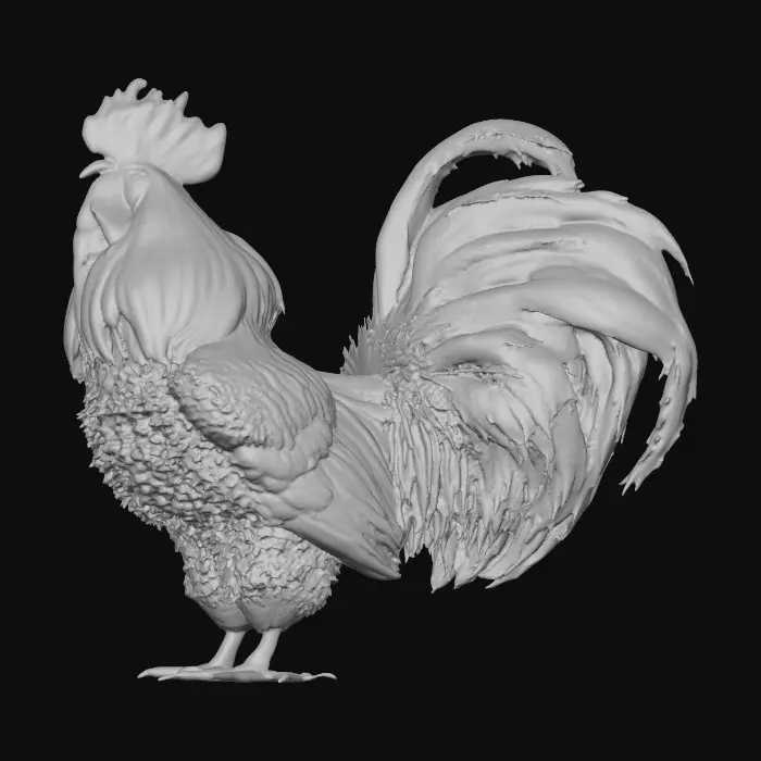 3D model for Vibrant Rooster Majesty