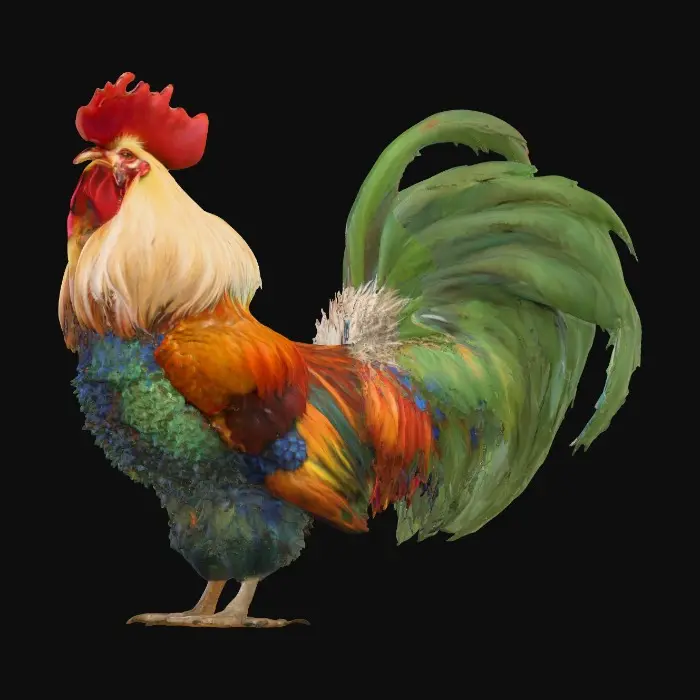 3D model for Vibrant Rooster Majesty