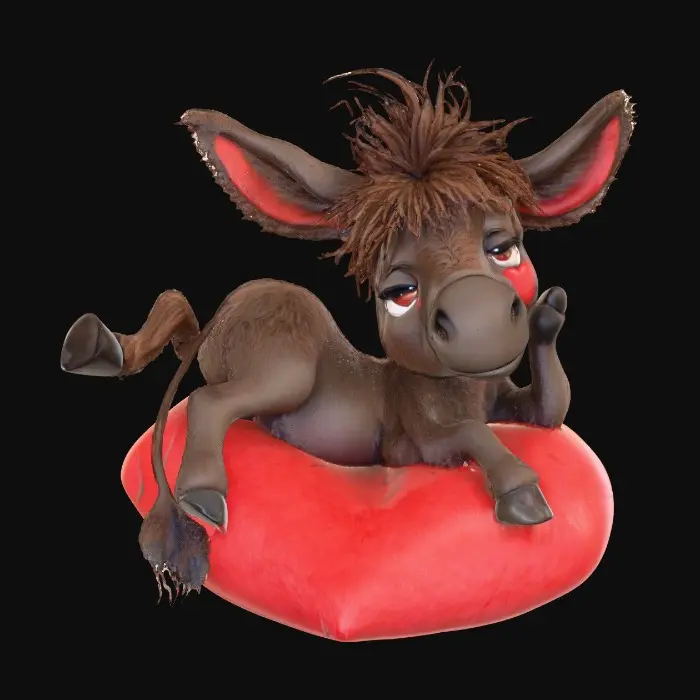 3D model for Donkey Love Chillax
