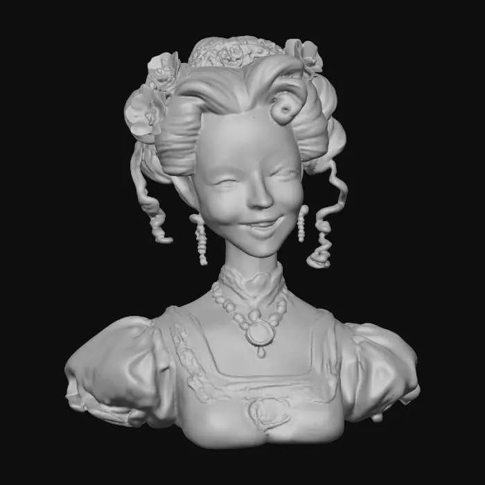 3D model for Crimson Porcelain Geisha