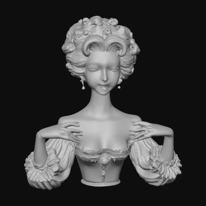 3D model for Rococo Reverie