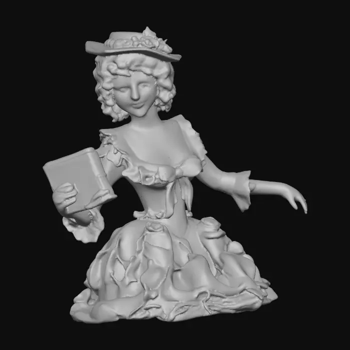 3D model for Bookish Belle in Pink