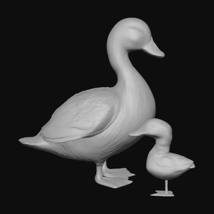 3D model for Mother Duck and Duckling
