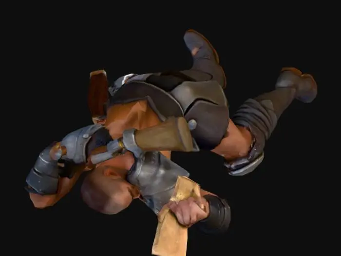 3D model for generate a intimidating guy holding a club menacingly
