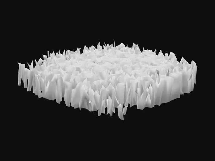 3D model for a simple grass 2.5d tile