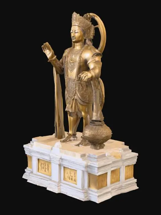 3D model for Hanuman Statue at Salangpur, full color statue