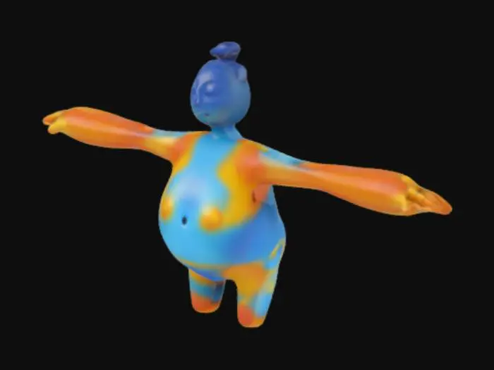 3D model for doey the doughman