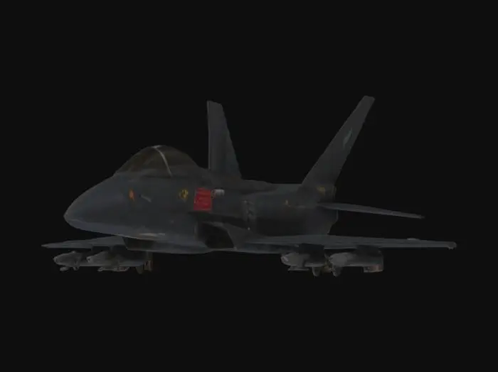 3D model for jet fighter cockpit