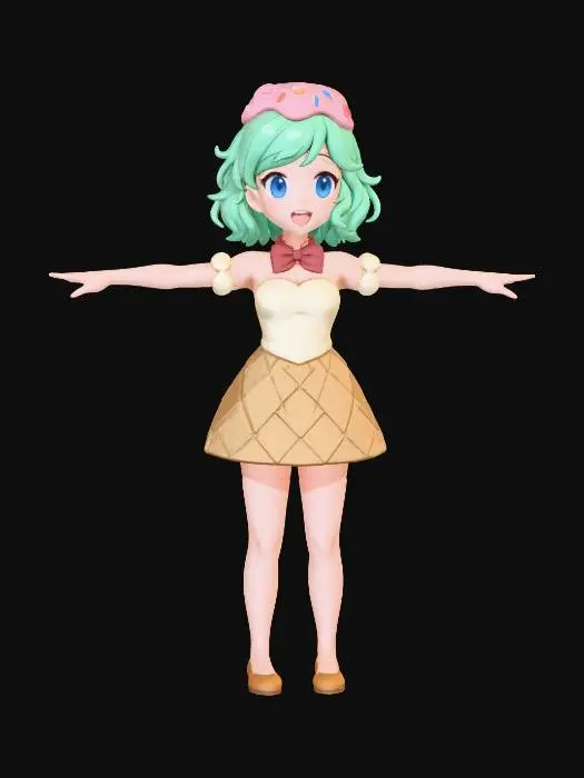3D model for Ice Cream Princess