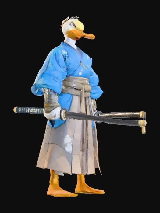 3D model for Samurai Duck