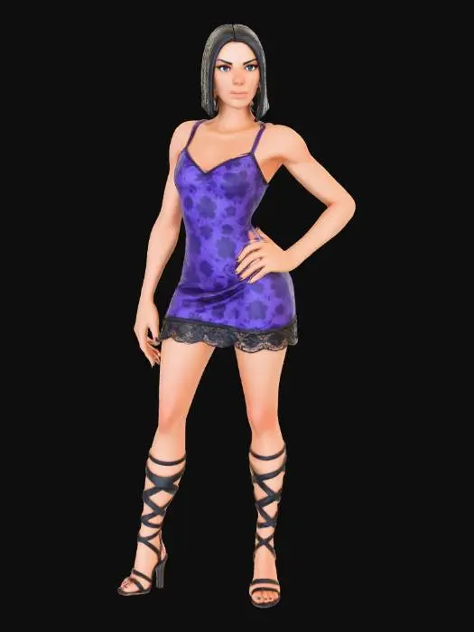 3D model for Purple Elegance