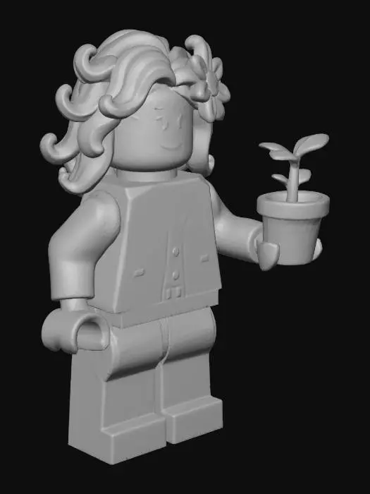 3D model for Green Gardener Minifigure