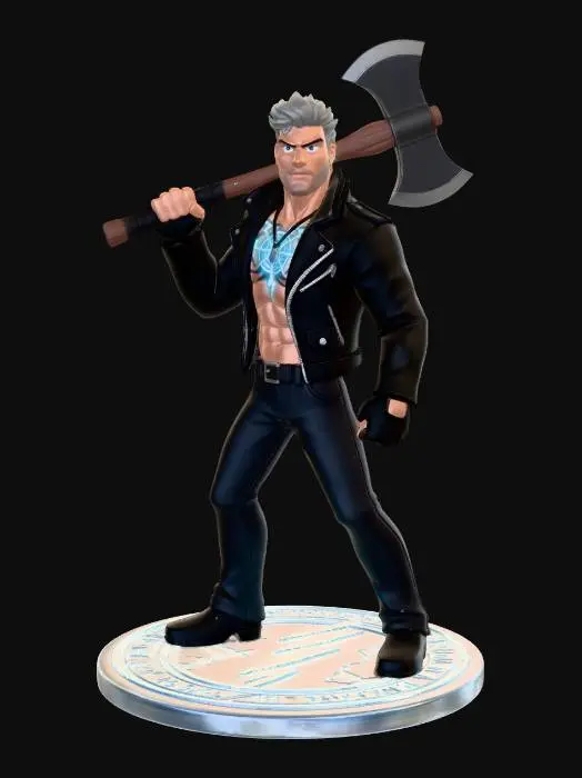 3D model for Thunderstrike Axeman