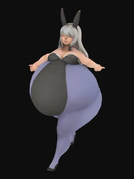 3D model for Inflated Bunny Character