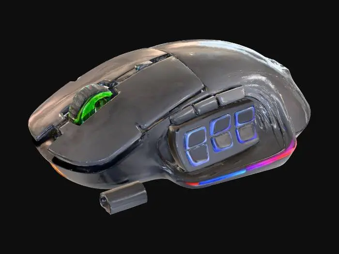 3D model for Gaming Mouse Rainbow RGB
