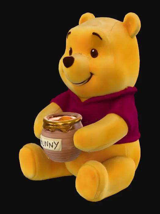 3D model for CREATE ME A WINNIE THE POOH BEAR WITH A JAR OF HONEY 3D PLUSHIE STYLE