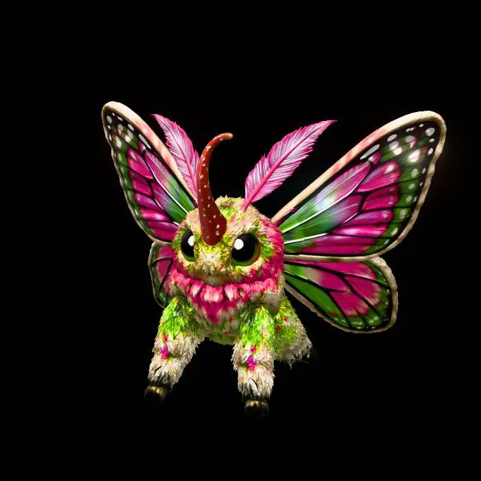 3D model for Prismwing Flutterhorn