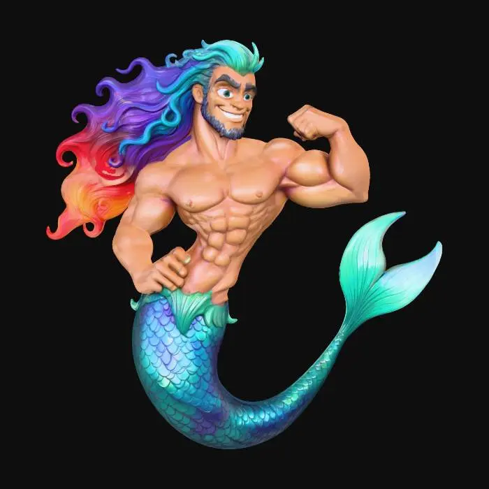 3D model for Pride Merman Power, #Halloween2025#