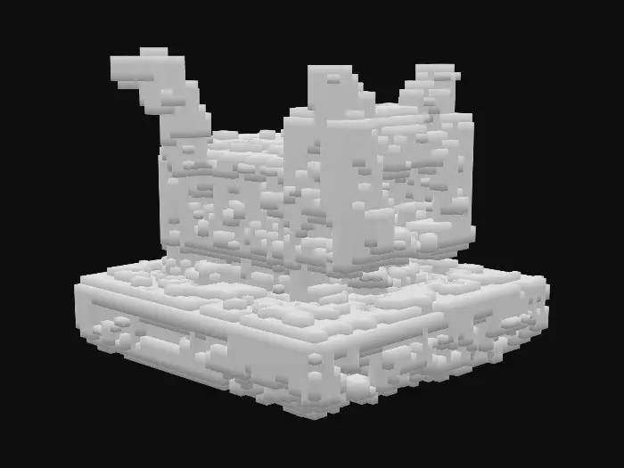 3D model for Chat noir mignon