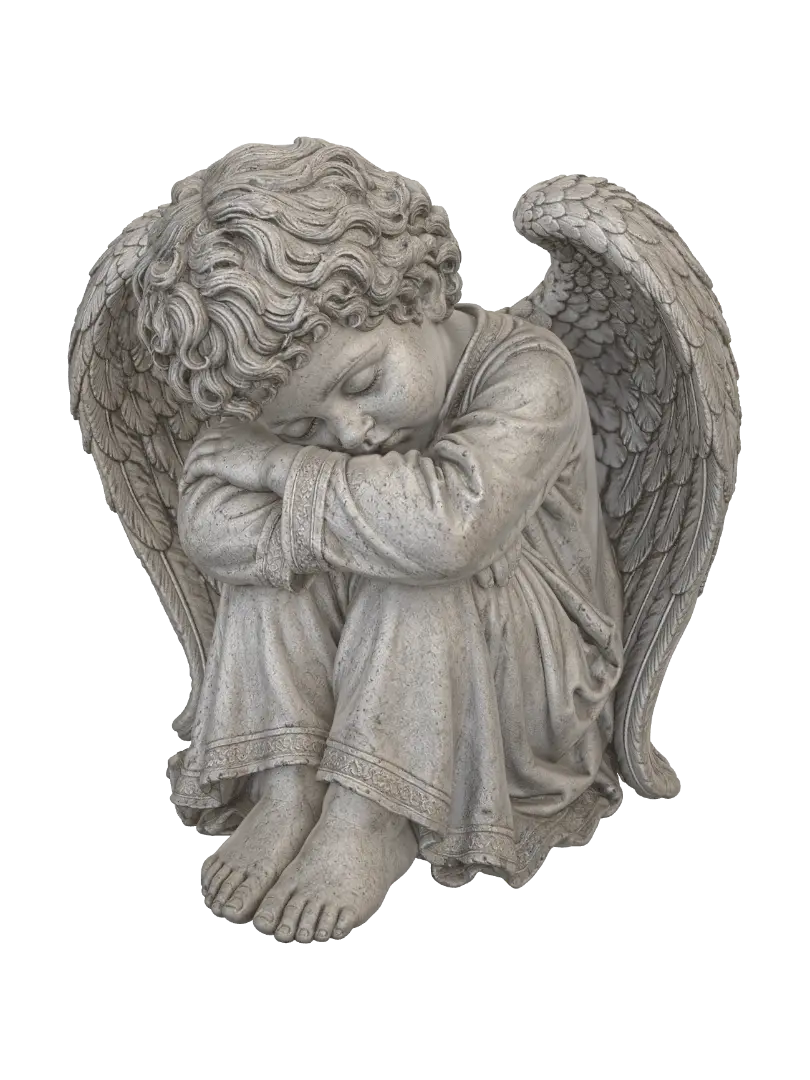 Angel descansando - Sculpture 的 AI 生成 3D 模型