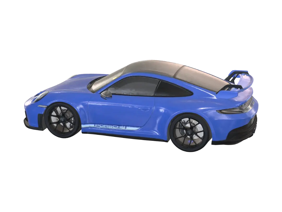 porche gt3 - Porsche 3D model, vytvořený pomocí AI