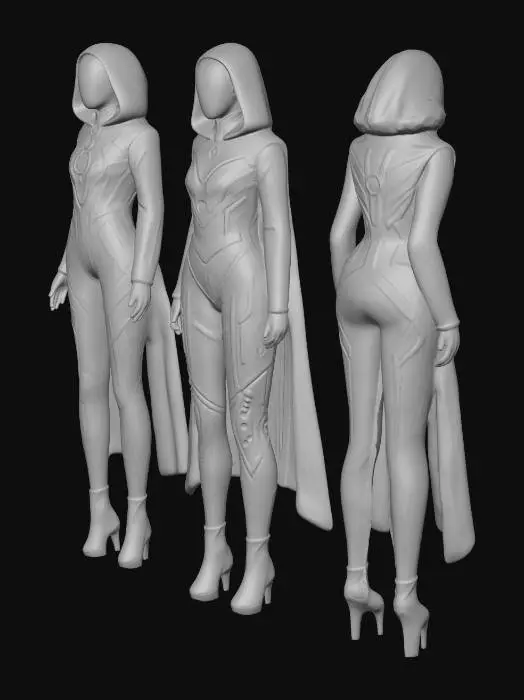 3D model for Cybernetic Elegance