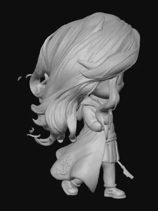 3D model for Chibi Wizard Student