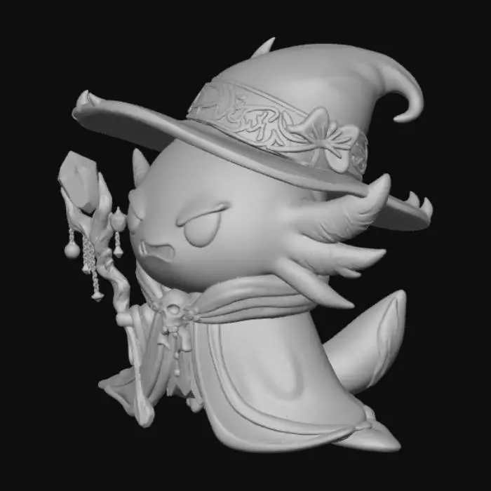 3D model for Axolotl Wizardry