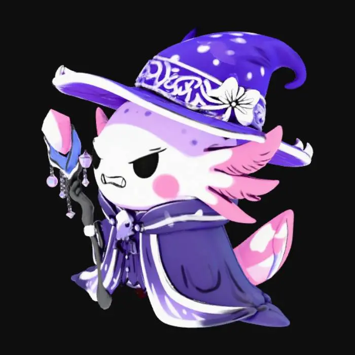 3D model for Axolotl Wizardry