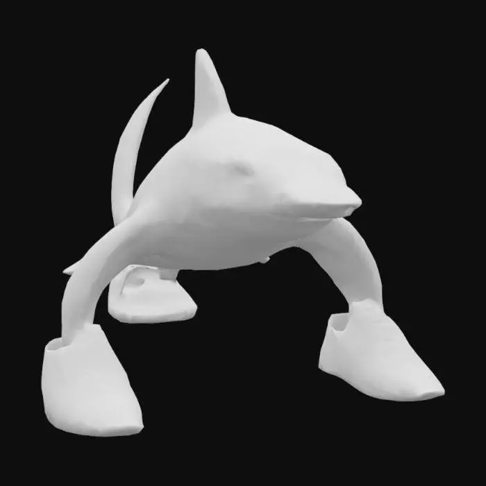3D model for Shark Sneakers
