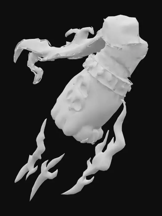 3D model for Ghostly Fist of Flames
