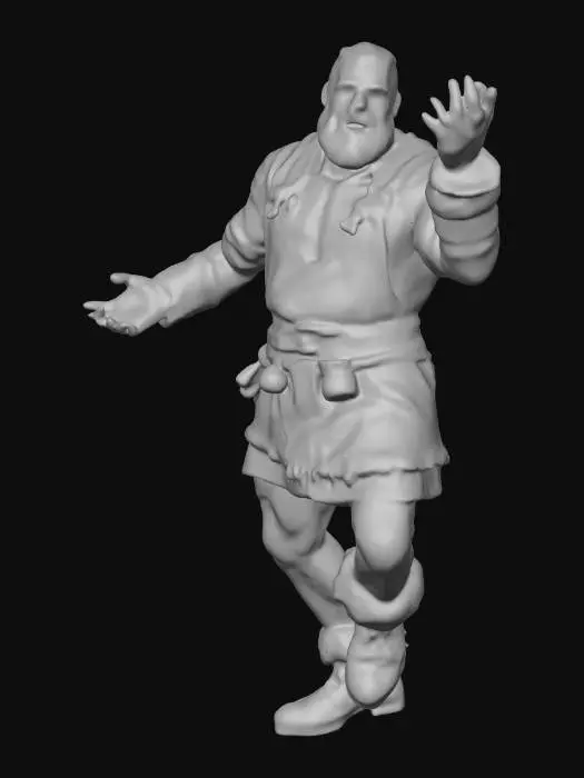 3D model for a realistic viking dancing. Based on 11th century norway