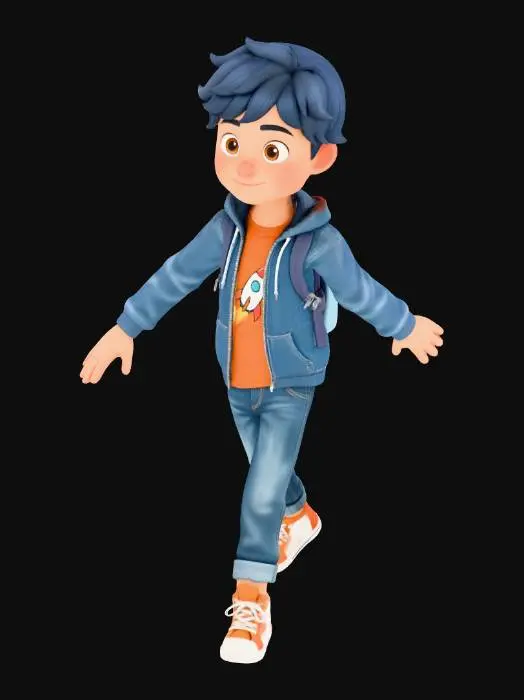 3D model for Rocket Hoodie Boy