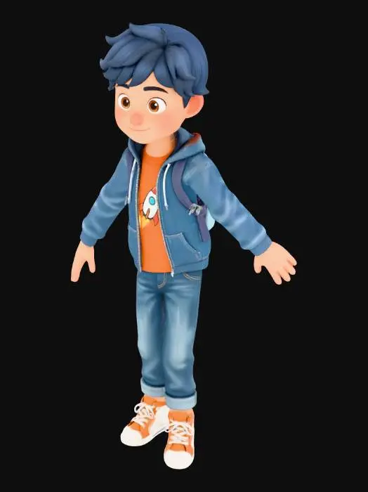 3D model for Rocket Hoodie Boy
