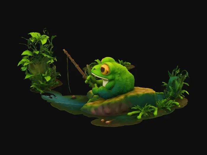 3D model for frog