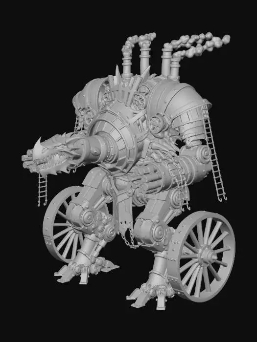 3D model for Iron Dragon of War