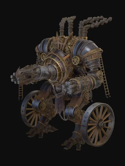 3D model for Iron Dragon of War