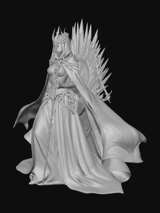3D model for Crimson Queen of the Obsidian Throne