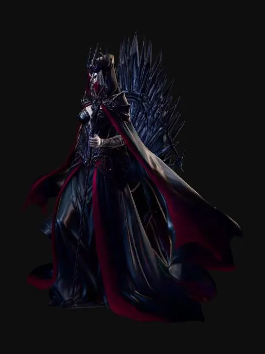 3D model for Crimson Queen of the Obsidian Throne